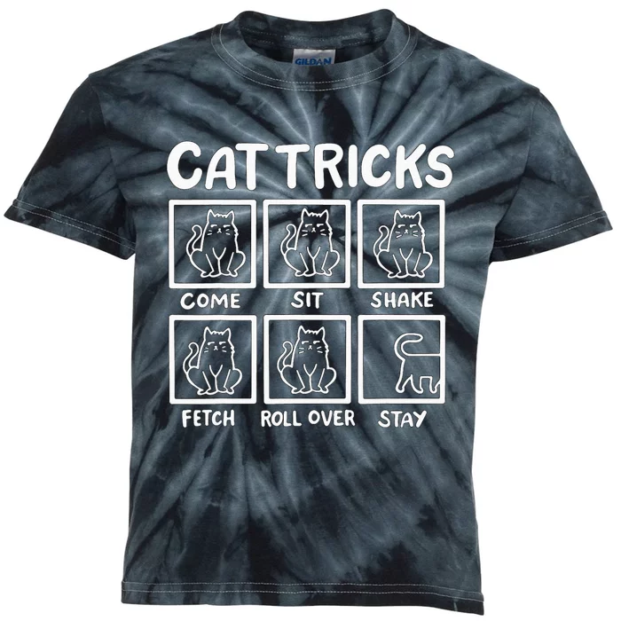 Cat Tricks Kids Tie-Dye T-Shirt