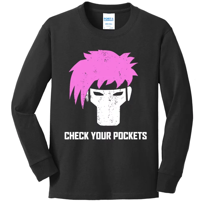 Channing Tatum Check Your Pockets Kids Long Sleeve Shirt