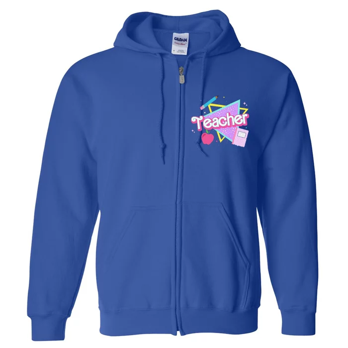 Cute Teacher Full Zip Hoodie