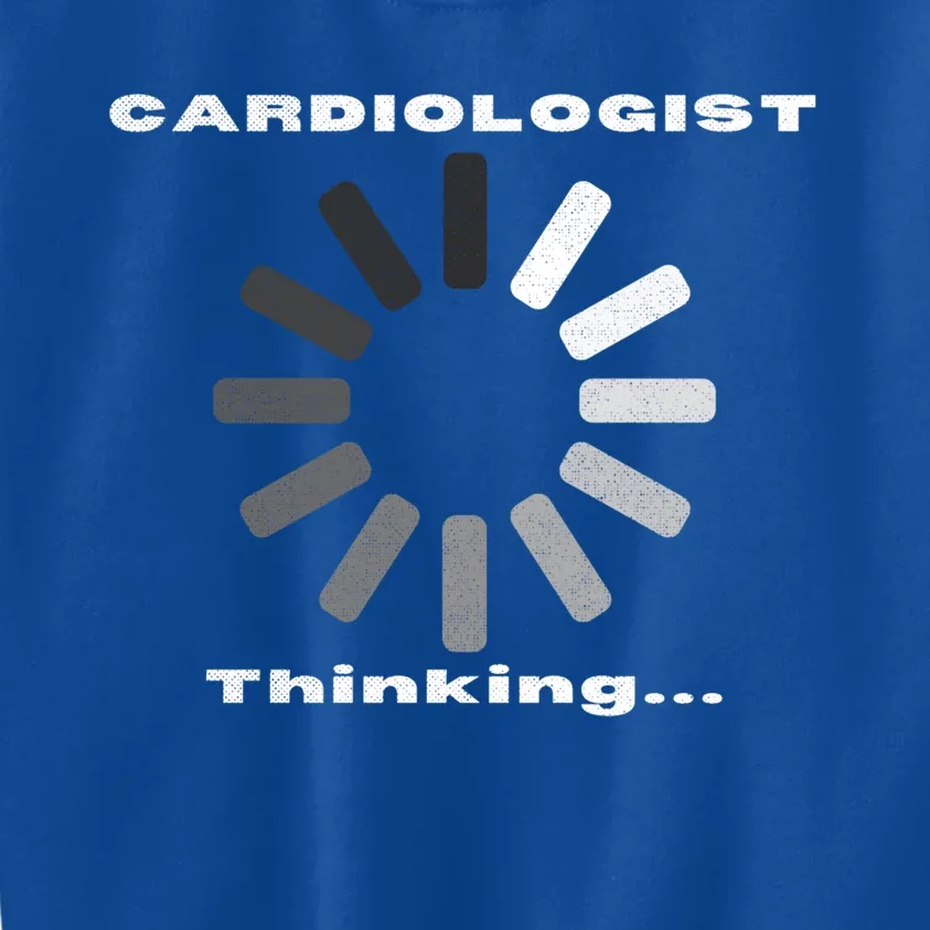 Cardiologist Thinking Cardiology Heart Surgeon Funny Doctor Cool Gift Kids Sweatshirt