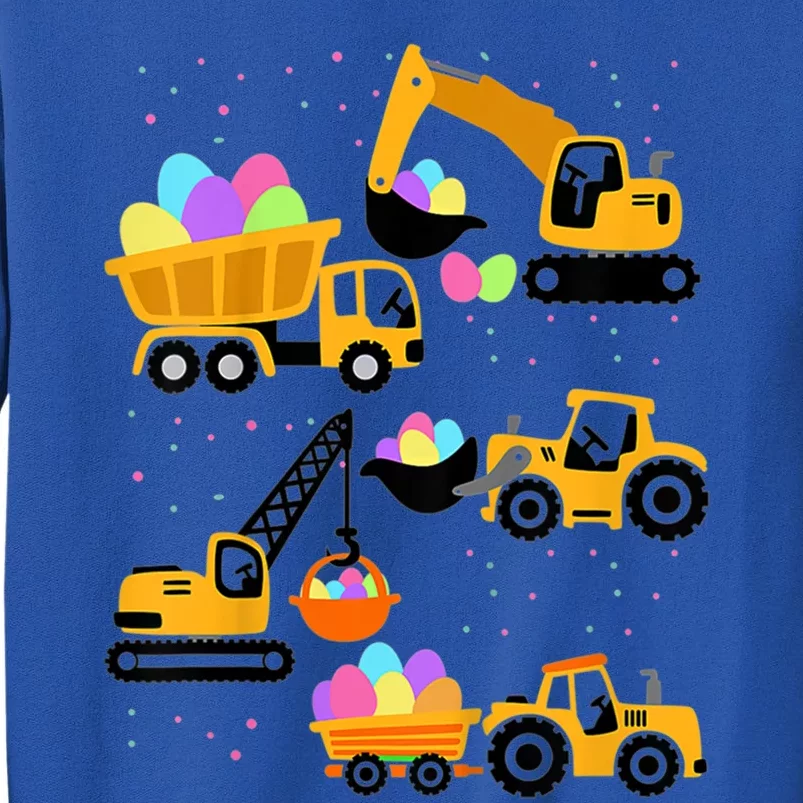 Crane Truck Construction Funny Easter Day Gift Tall Sweatshirt