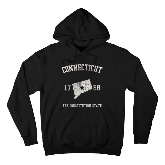 Connecticut The Constitution State Vintage Hoodie