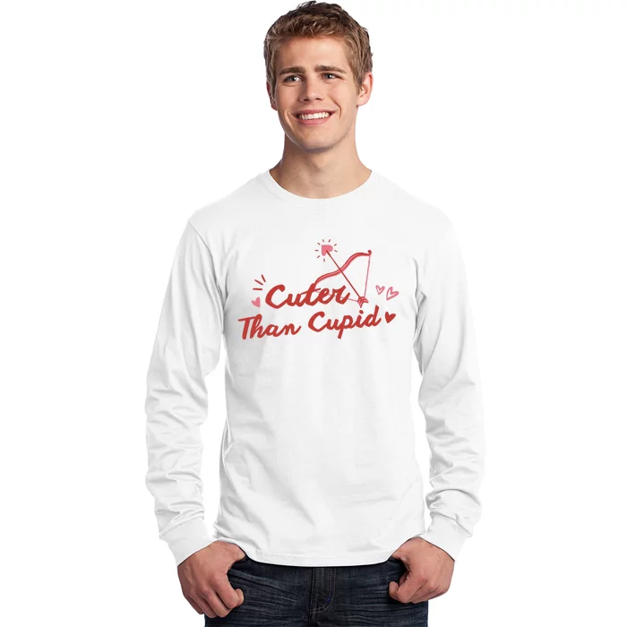 Cuter Than Cupid Cute Valentine's Day Long Sleeve Shirt