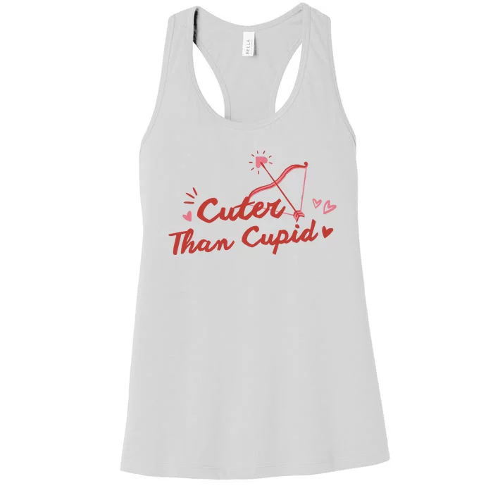 Cuter Than Cupid Cute Valentine's Day Women's Racerback Tank