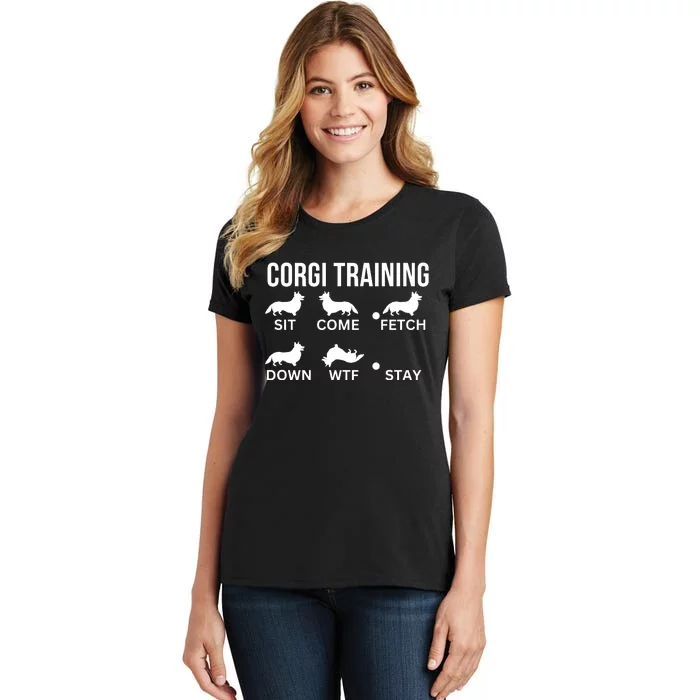 Corgi Training Corgi Dog Tricks Women's T-Shirt