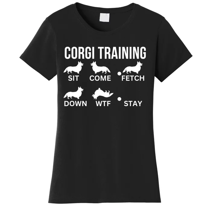 Corgi Training Corgi Dog Tricks Women's T-Shirt