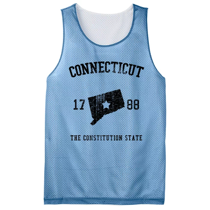 Connecticut The Constitution State Vintage Mesh Reversible Basketball Jersey Tank