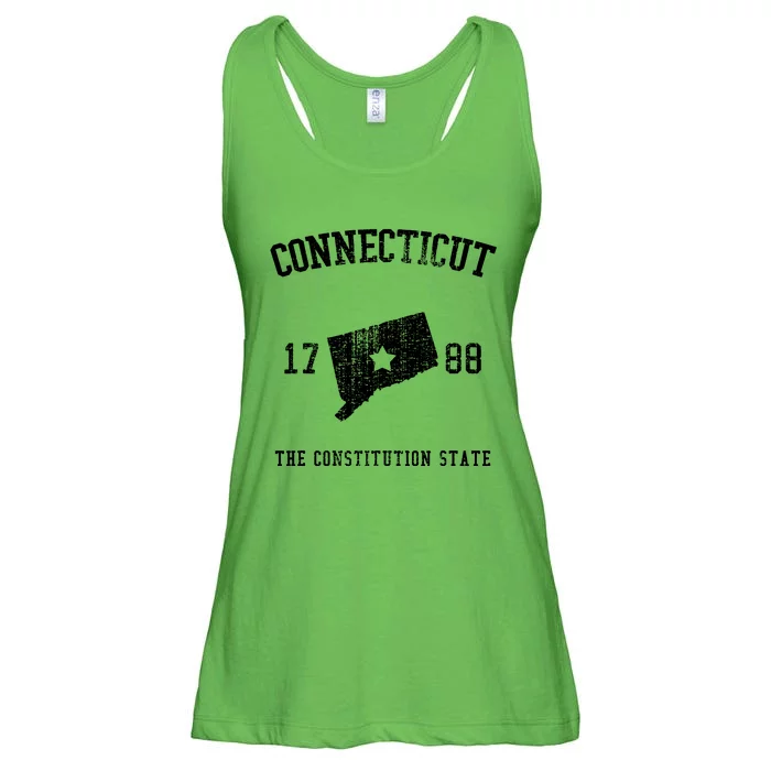 Connecticut The Constitution State Vintage Ladies Essential Flowy Tank