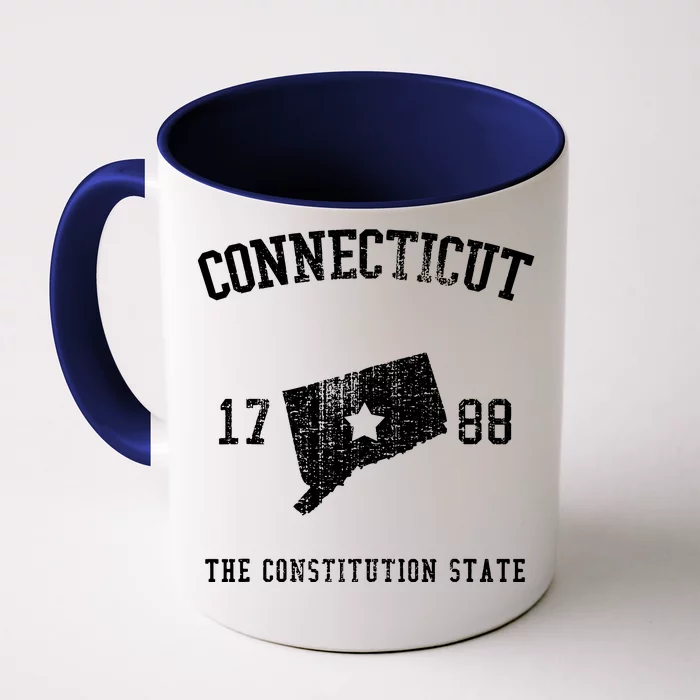 Connecticut The Constitution State Vintage Front & Back Coffee Mug