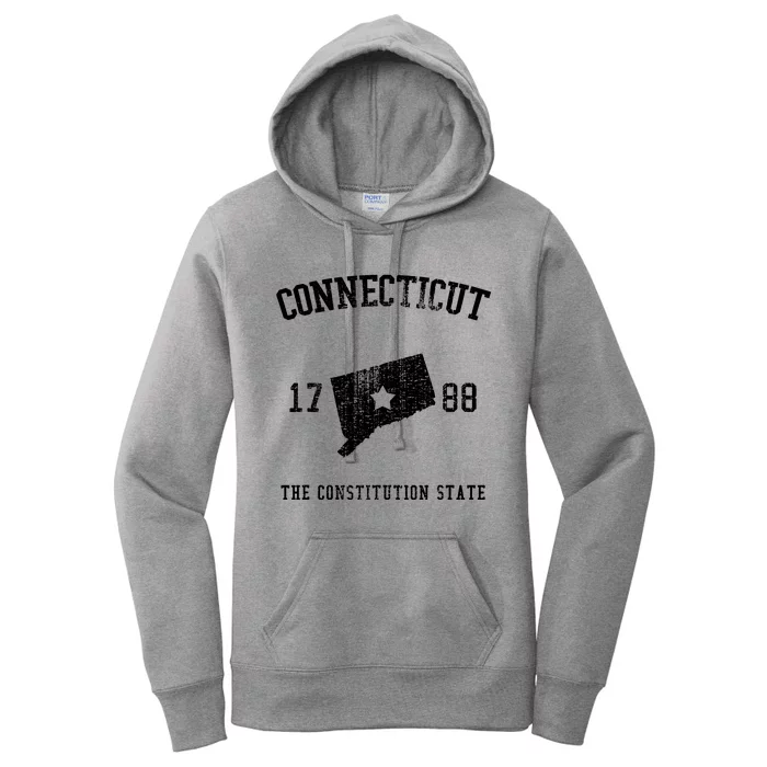 Connecticut The Constitution State Vintage Women's Pullover Hoodie