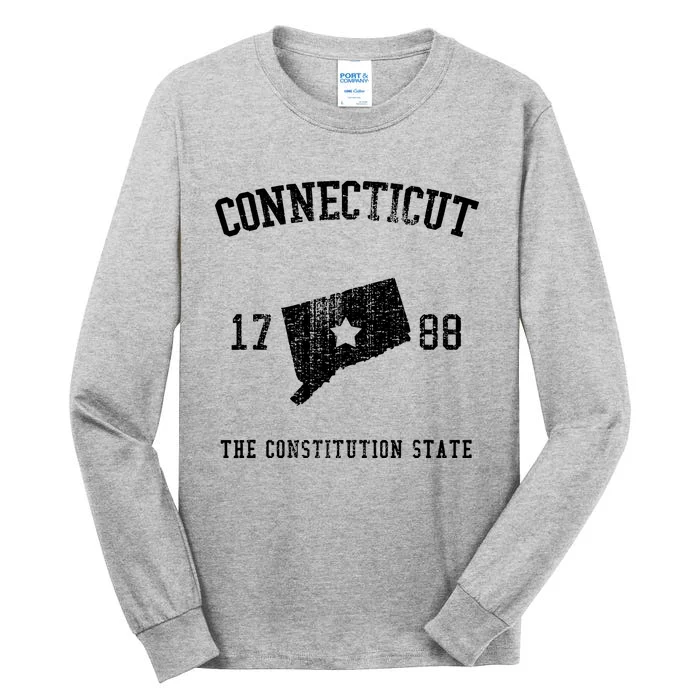 Connecticut The Constitution State Vintage Tall Long Sleeve T-Shirt