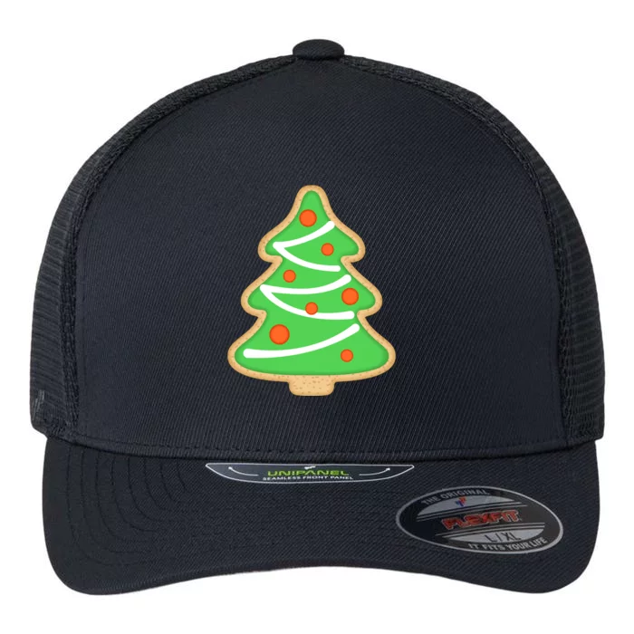 Christmas Tree Cookie Cute Holiday Flexfit Unipanel Trucker Cap