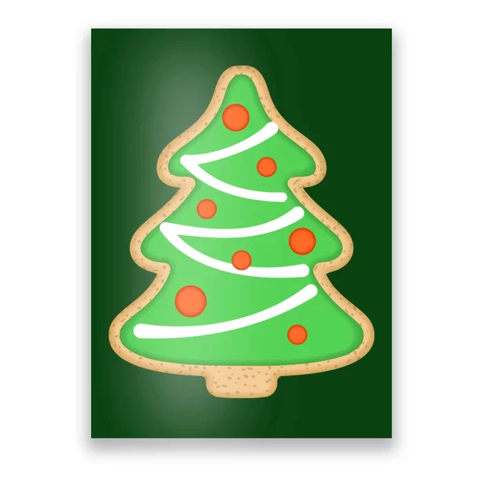 Christmas Tree Cookie Cute Holiday Poster