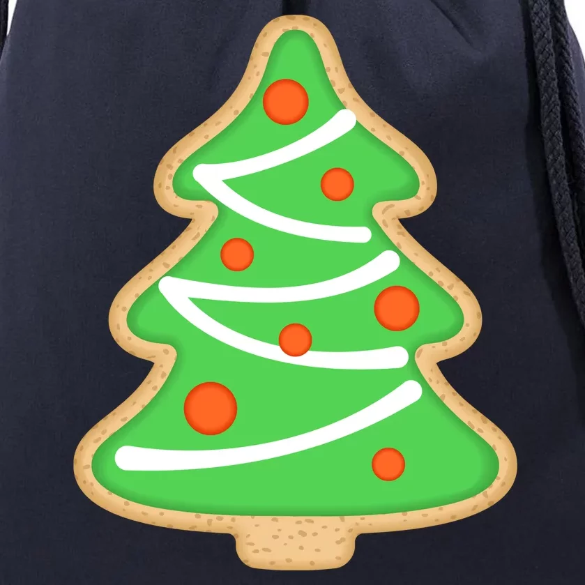 Christmas Tree Cookie Cute Holiday Drawstring Bag