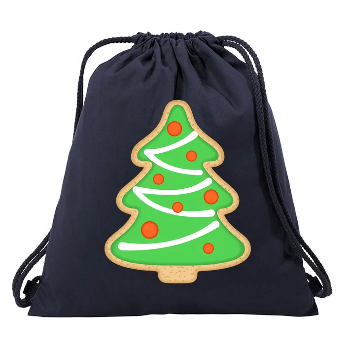 Christmas Tree Cookie Cute Holiday Drawstring Bag