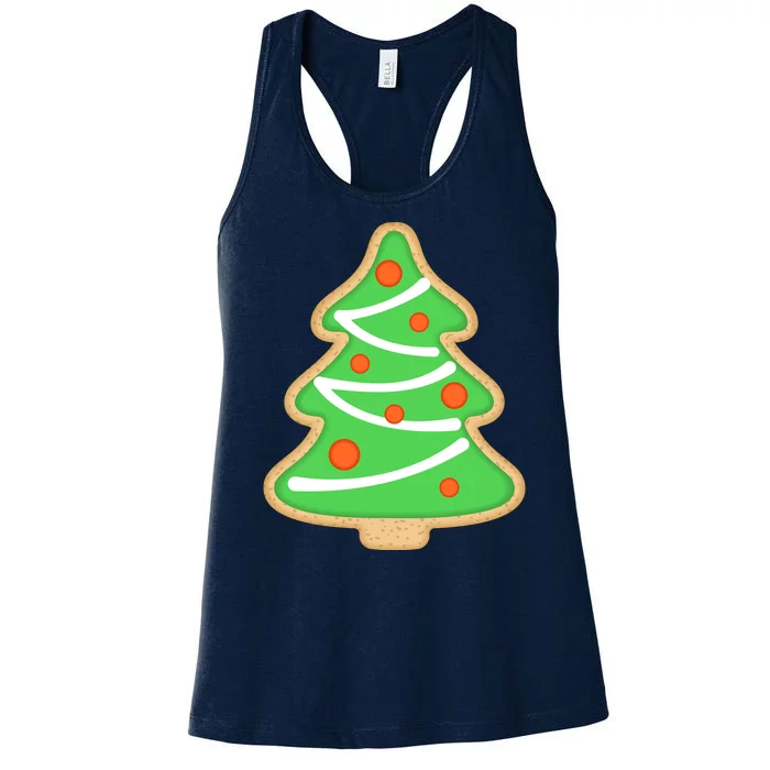 Christmas Tree Cookie Cute Holiday Women's Racerback Tank