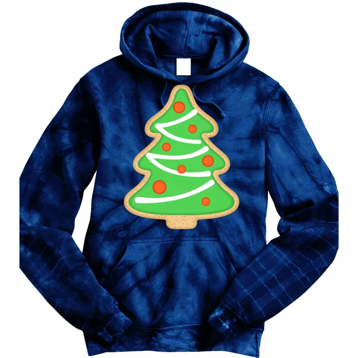 Christmas Tree Cookie Cute Holiday Tie Dye Hoodie