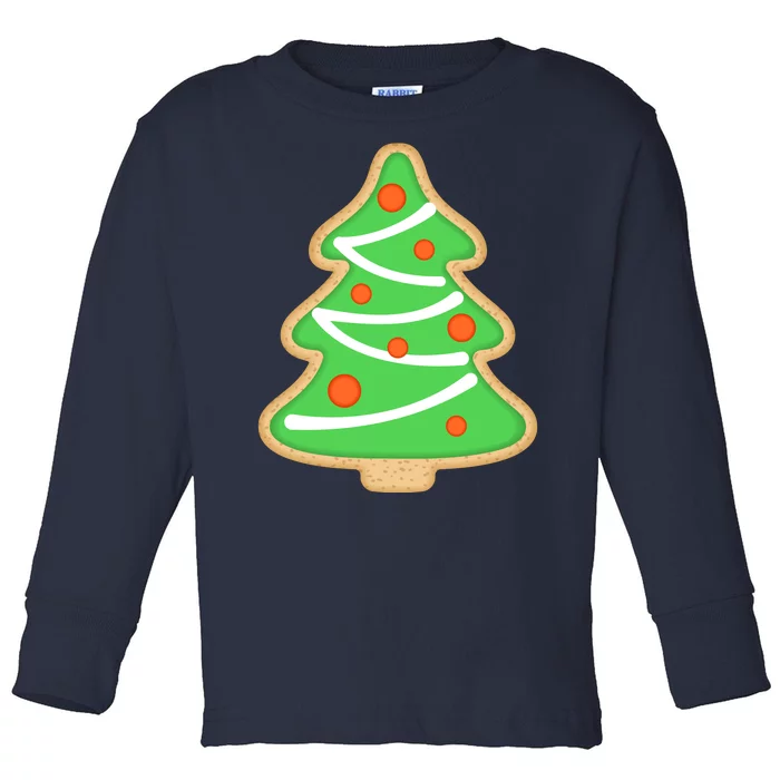 Christmas Tree Cookie Cute Holiday Toddler Long Sleeve Shirt