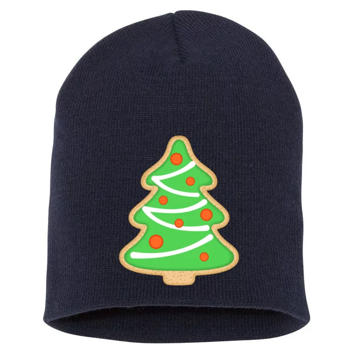 Christmas Tree Cookie Cute Holiday Short Acrylic Beanie