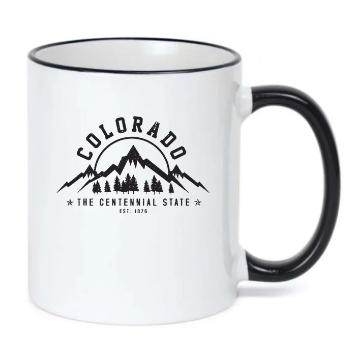 Colorado The Centennial State Est 1867 Mountains Gift Black Color Changing Mug