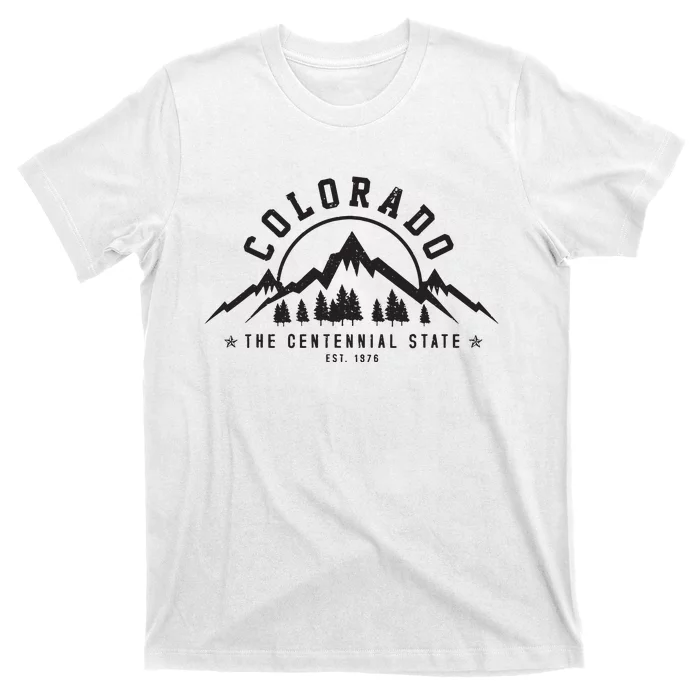 Colorado The Centennial State Est 1867 Mountains Gift T-Shirt