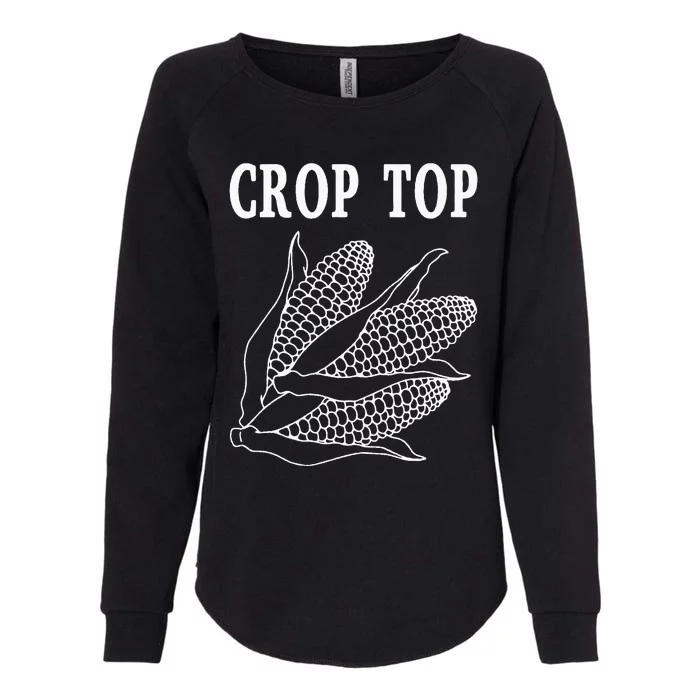 Crop Top Corn Womens California Wash Sweatshirt