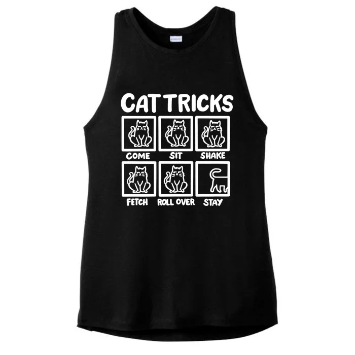 Cat Tricks Ladies Tri-Blend Wicking Tank