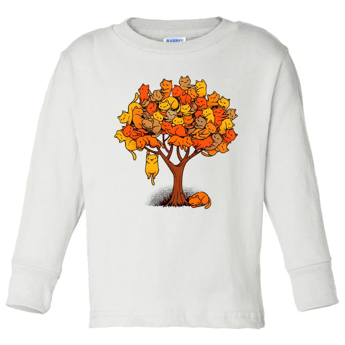 Cat Tree Toddler Long Sleeve Shirt