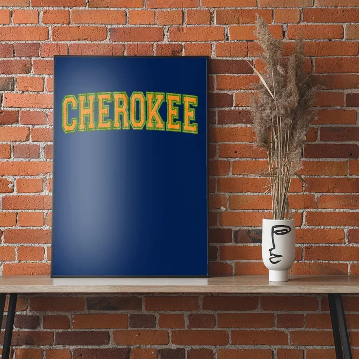 Cherokee Tribe Cherokee Nation Cherokee Varsity Poster