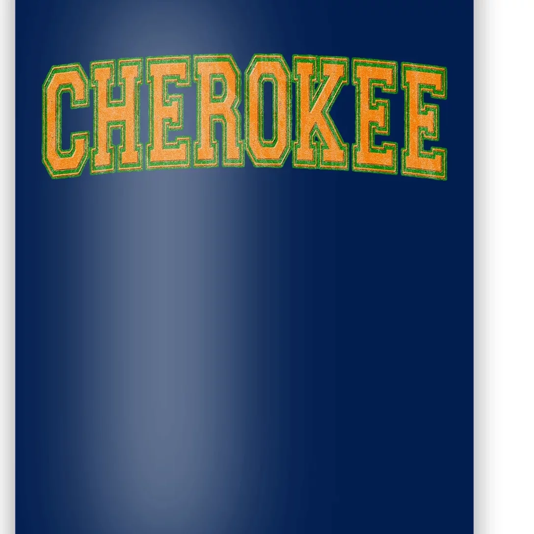 Cherokee Tribe Cherokee Nation Cherokee Varsity Poster