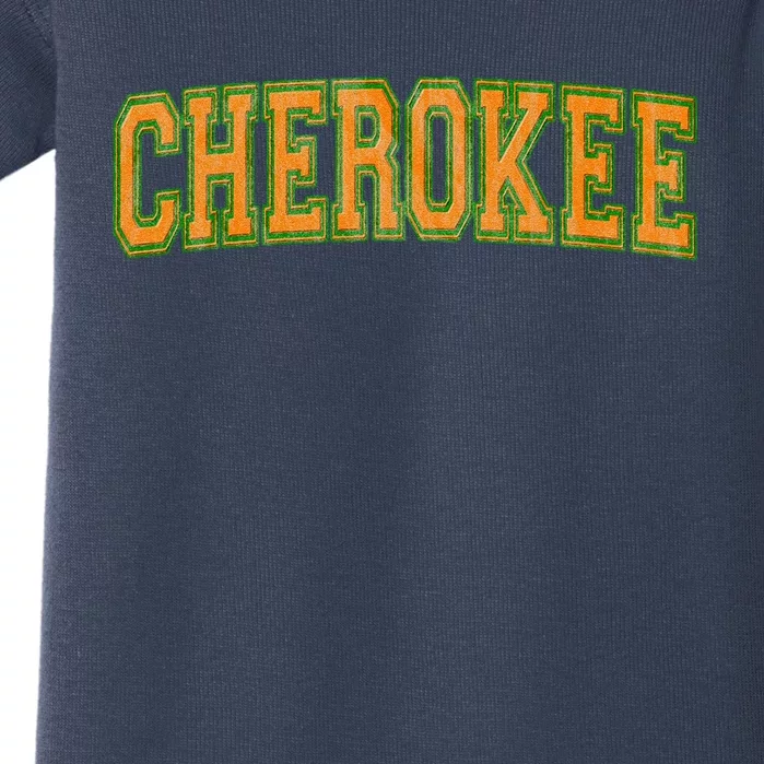 Cherokee Tribe Cherokee Nation Cherokee Varsity Baby Bodysuit