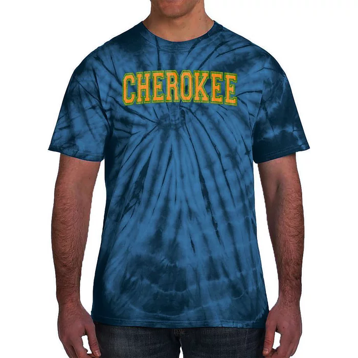 Cherokee Tribe Cherokee Nation Cherokee Varsity Tie-Dye T-Shirt