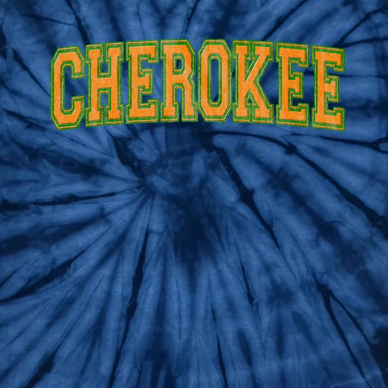 Cherokee Tribe Cherokee Nation Cherokee Varsity Tie-Dye T-Shirt