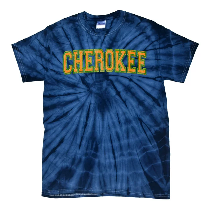 Cherokee Tribe Cherokee Nation Cherokee Varsity Tie-Dye T-Shirt