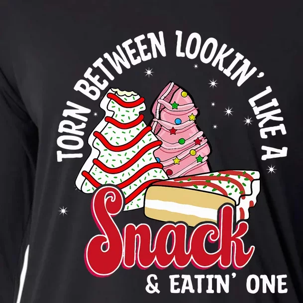 Christmas Tree Cake Looking Like A Snack Christmas Tree Cake Cooling Performance Long Sleeve Crew