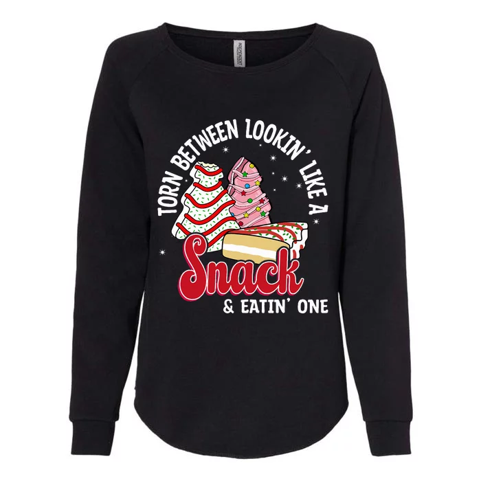 Christmas Tree Cake Looking Like A Snack Christmas Tree Cake Womens California Wash Sweatshirt