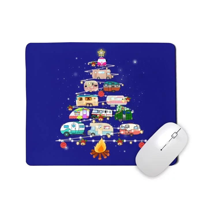 Christmas Tree Camper Vehicles Camping Rving Trailers Cute Gift Mousepad