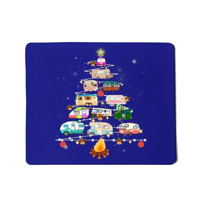 Christmas Tree Camper Vehicles Camping Rving Trailers Cute Gift Mousepad