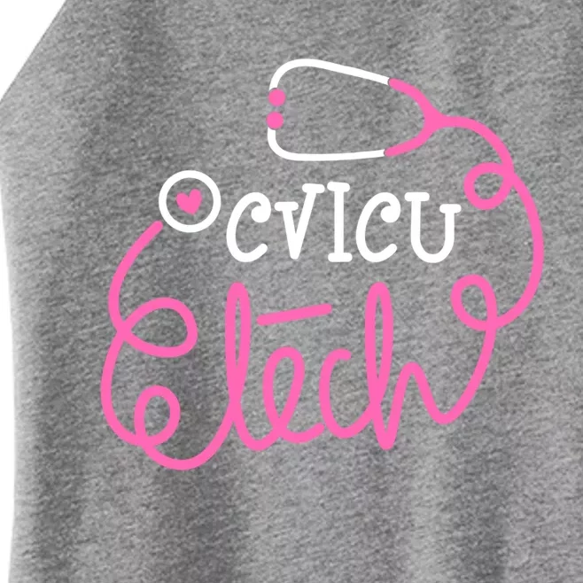 Cvicu Tech Critical Care Technologists Cardiovascular Tech Gift Women’s Perfect Tri Rocker Tank