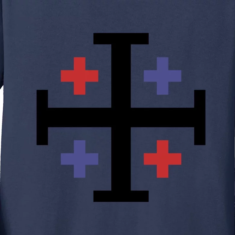 Cross TShirt. Christianity Shirt. Kids Long Sleeve Shirt