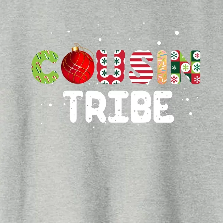 Cousin Tribe Cousin Holiday Christmas Funny Gift Boys Cool Gift Women's Crop Top Tee