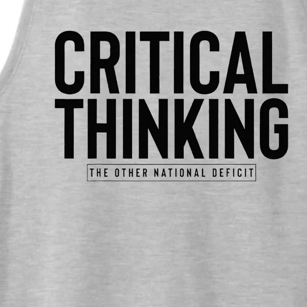 Critical Thinking Ladies Tri-Blend Wicking Tank