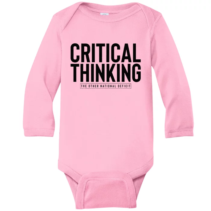 Critical Thinking Baby Long Sleeve Bodysuit