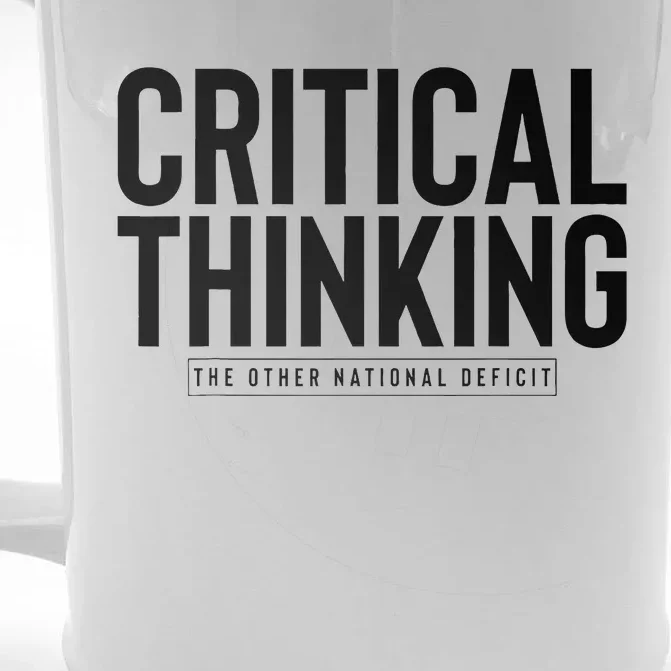 Critical Thinking Front & Back Beer Stein