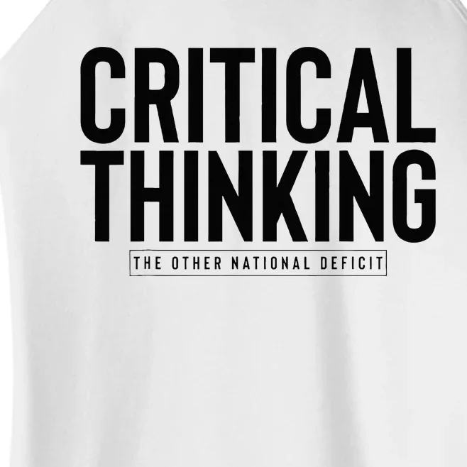 Critical Thinking Women’s Perfect Tri Rocker Tank