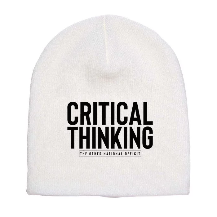 Critical Thinking Short Acrylic Beanie