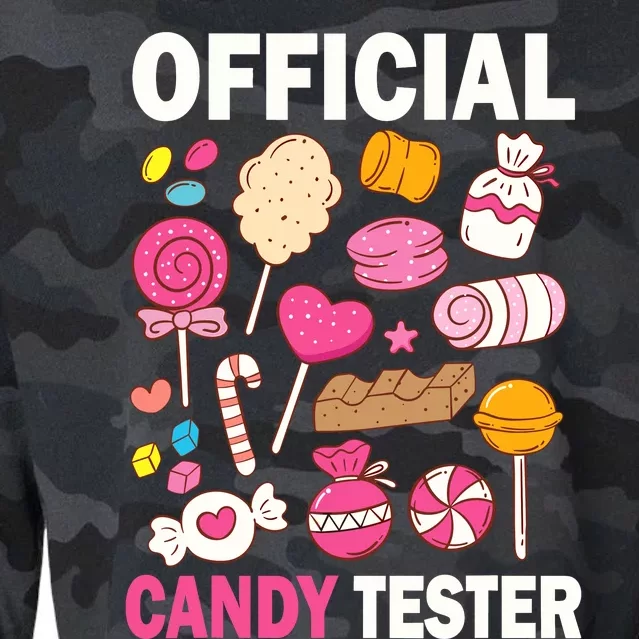 Candy Tester Cool Candy Lollipop Halloween Sweet Cropped Pullover Crew