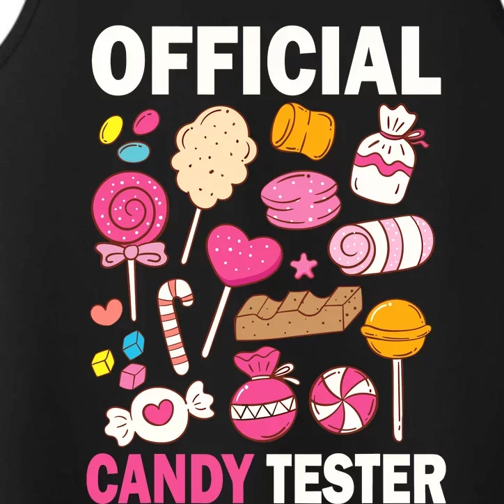 Candy Tester Cool Candy Lollipop Halloween Sweet Performance Tank