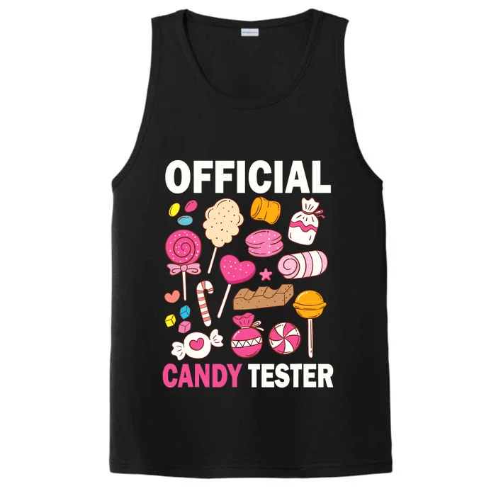 Candy Tester Cool Candy Lollipop Halloween Sweet Performance Tank