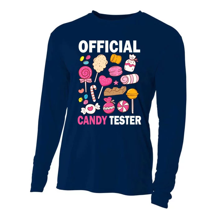 Candy Tester Cool Candy Lollipop Halloween Sweet Cooling Performance Long Sleeve Crew